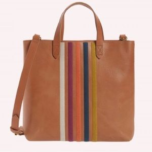 Madewell crossbody Transport stripe bag